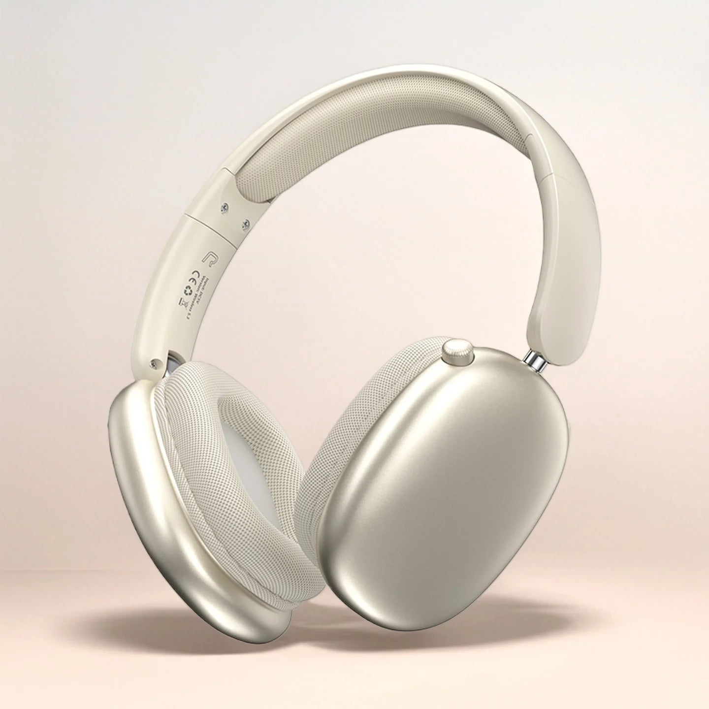 Wireless Bluetooth Headphones Over-Ear, Hi-Res Audio, Sport Headphone, Foldable Stereo, Travel Headphones, Silver